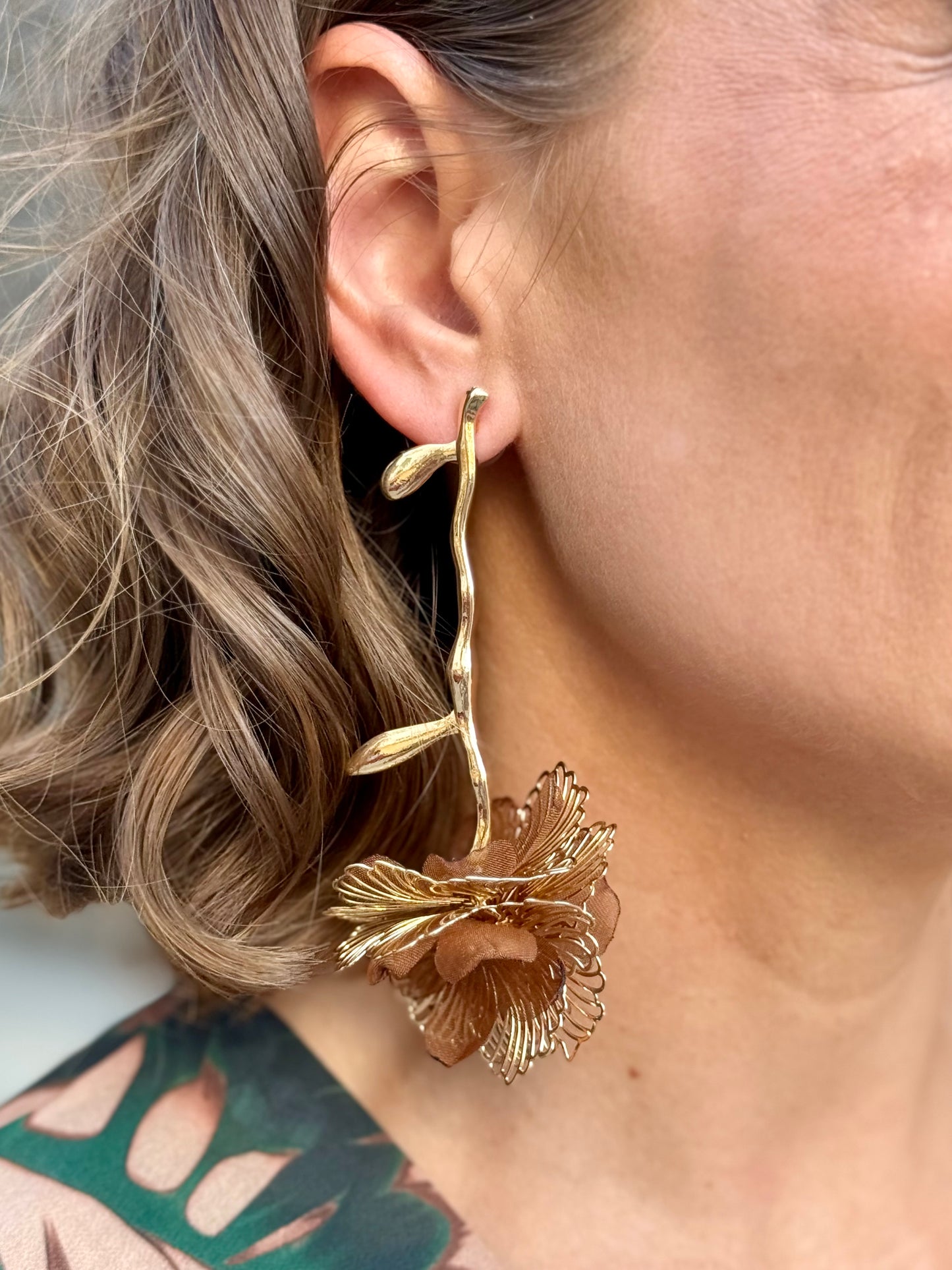 Pendientes Marieta Marrón