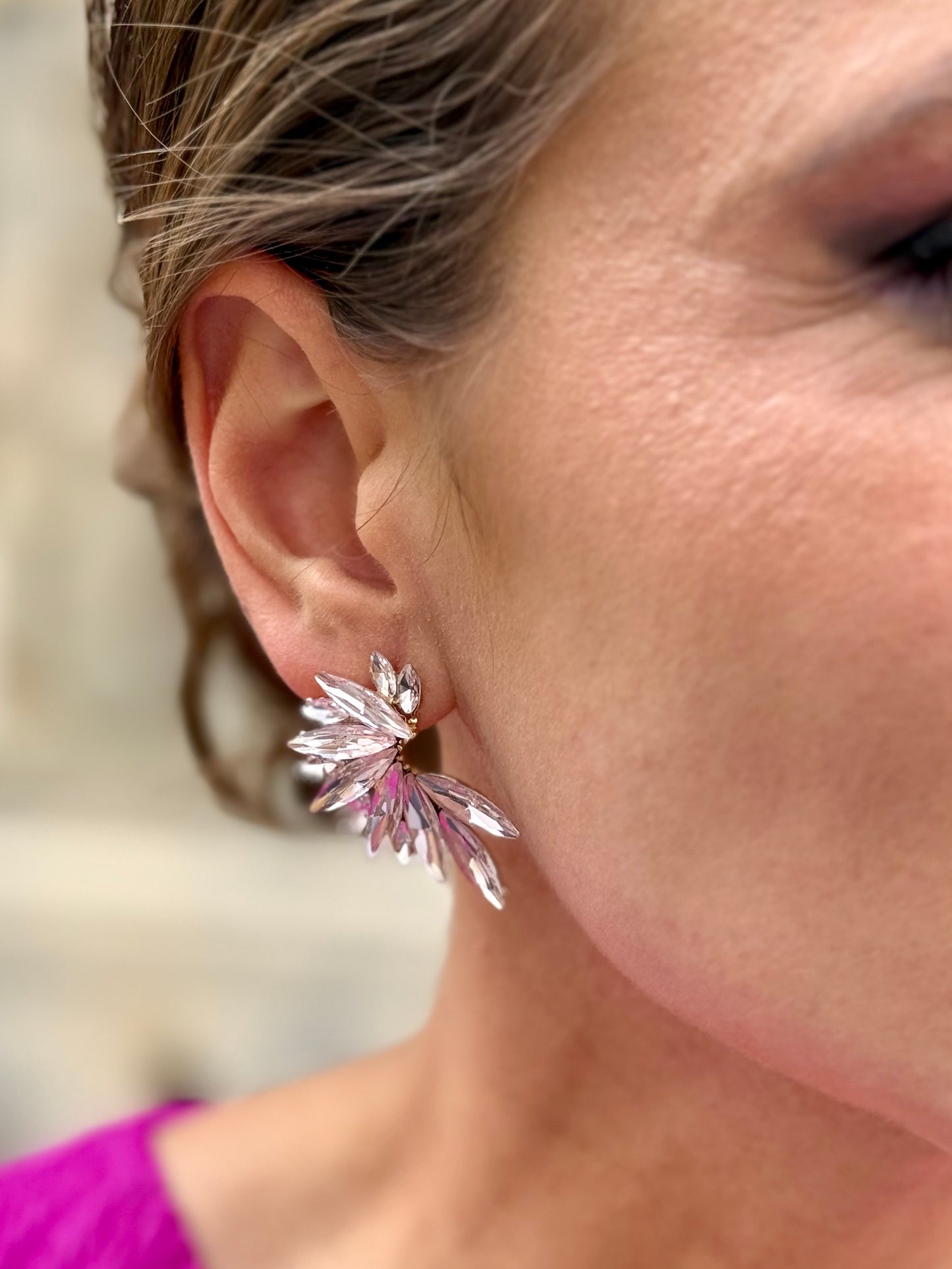 Pendientes Axel Rosa