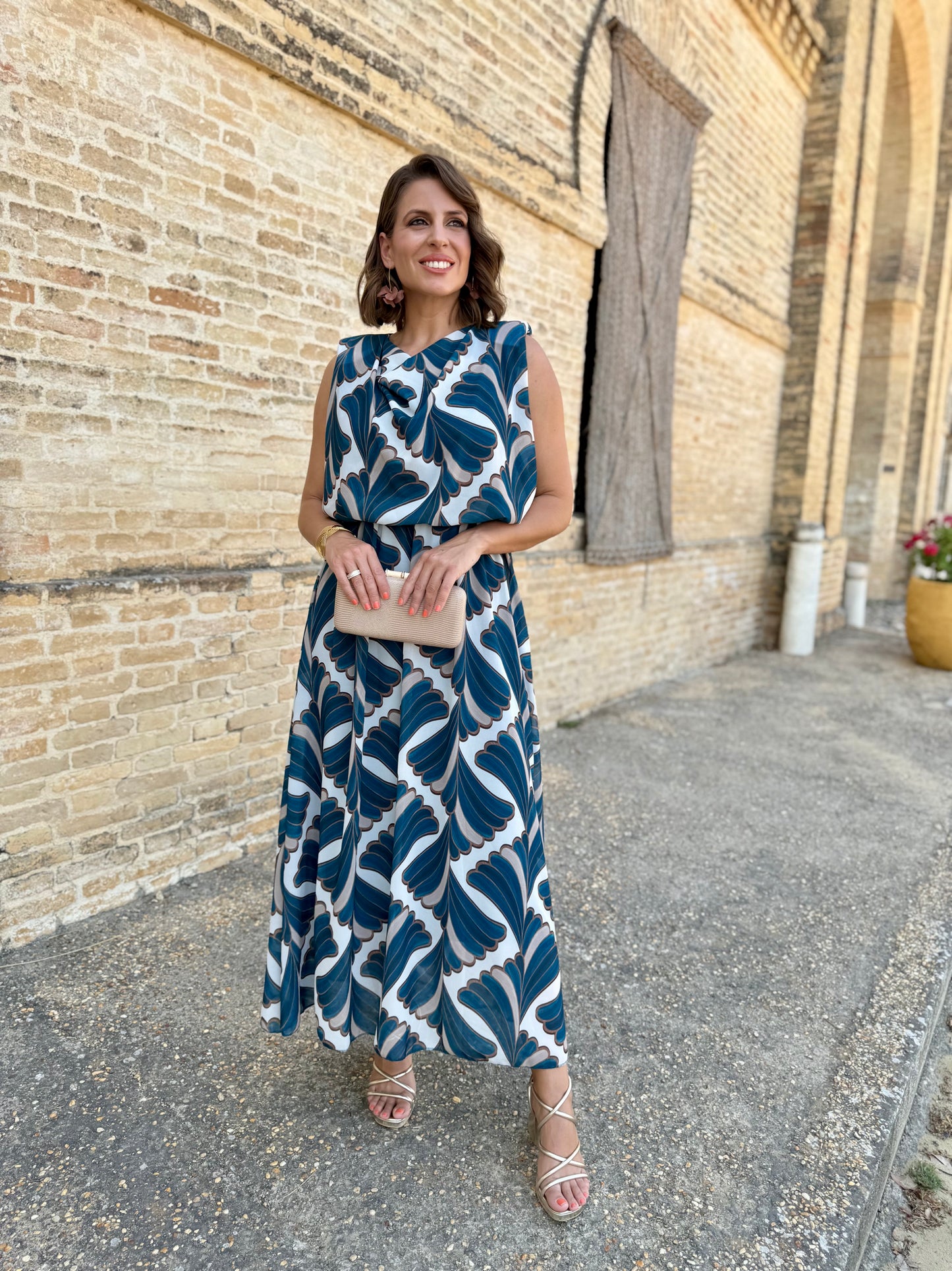 Vestido Oriana Petroleo