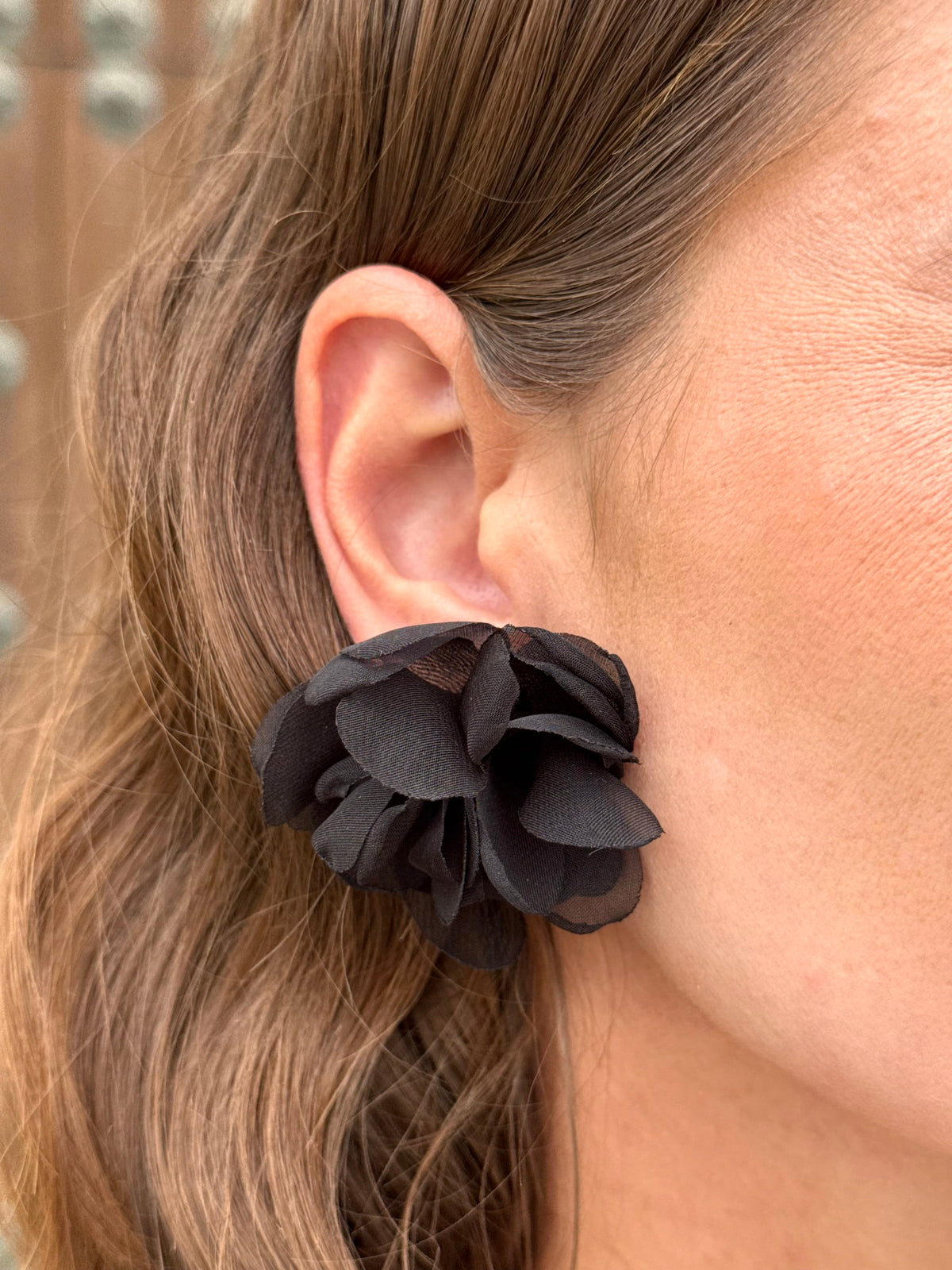 Pendientes Amapola Negro