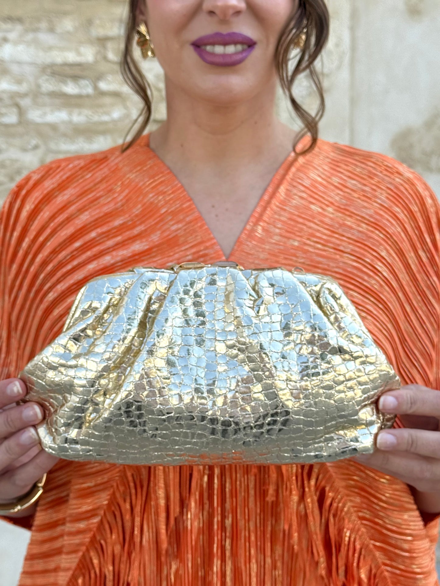 Bolso Guijuelo Dorado