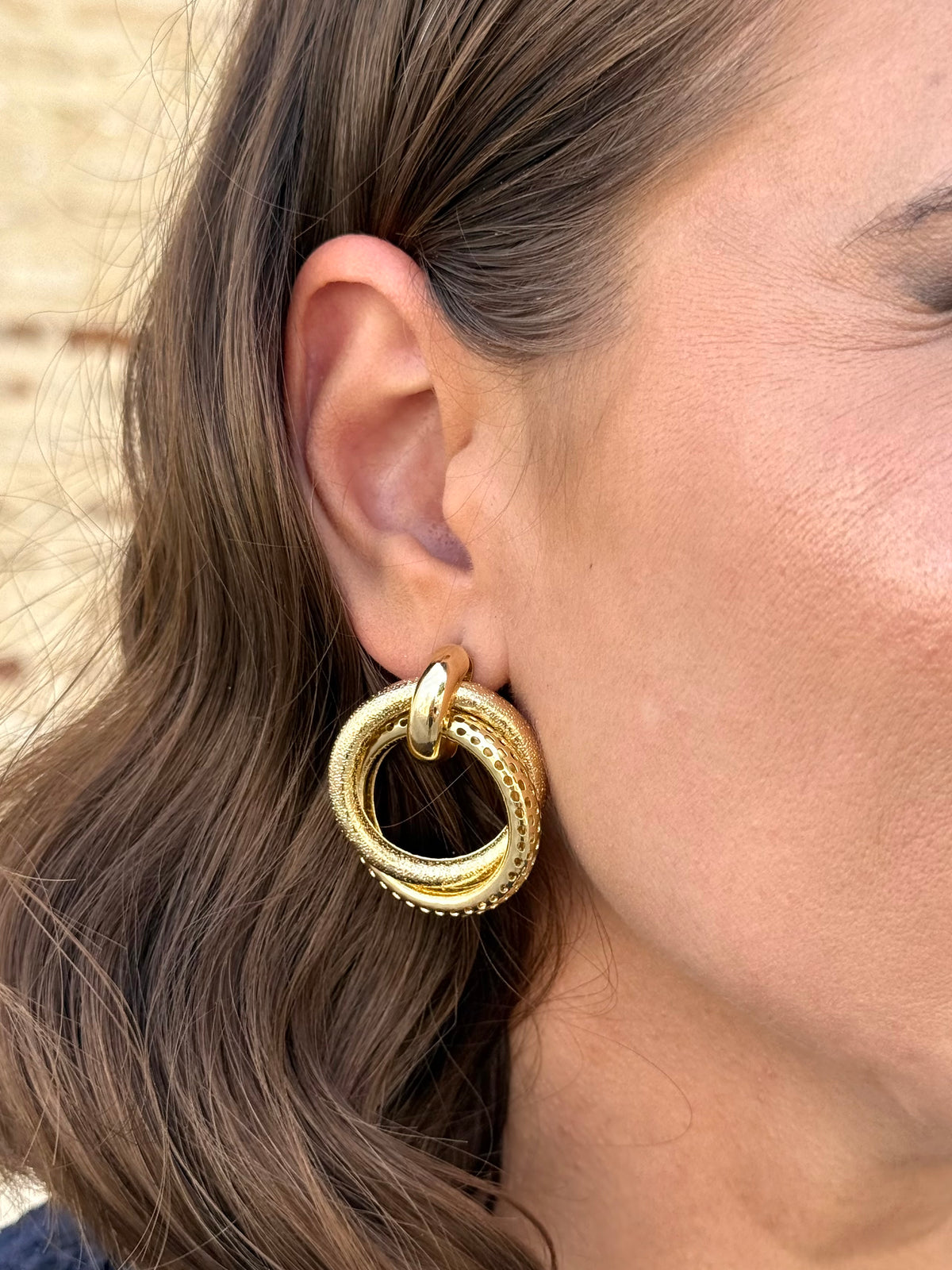 Pendientes Estefi Dorado