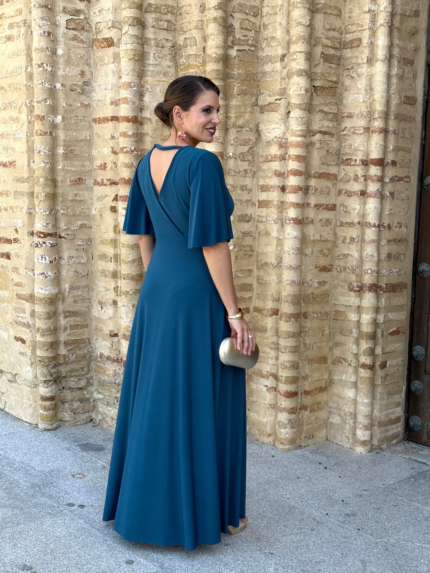 Vestido Zafira Petróleo