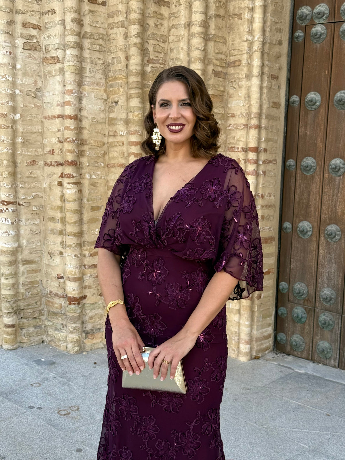 Vestido Renata Berenjena