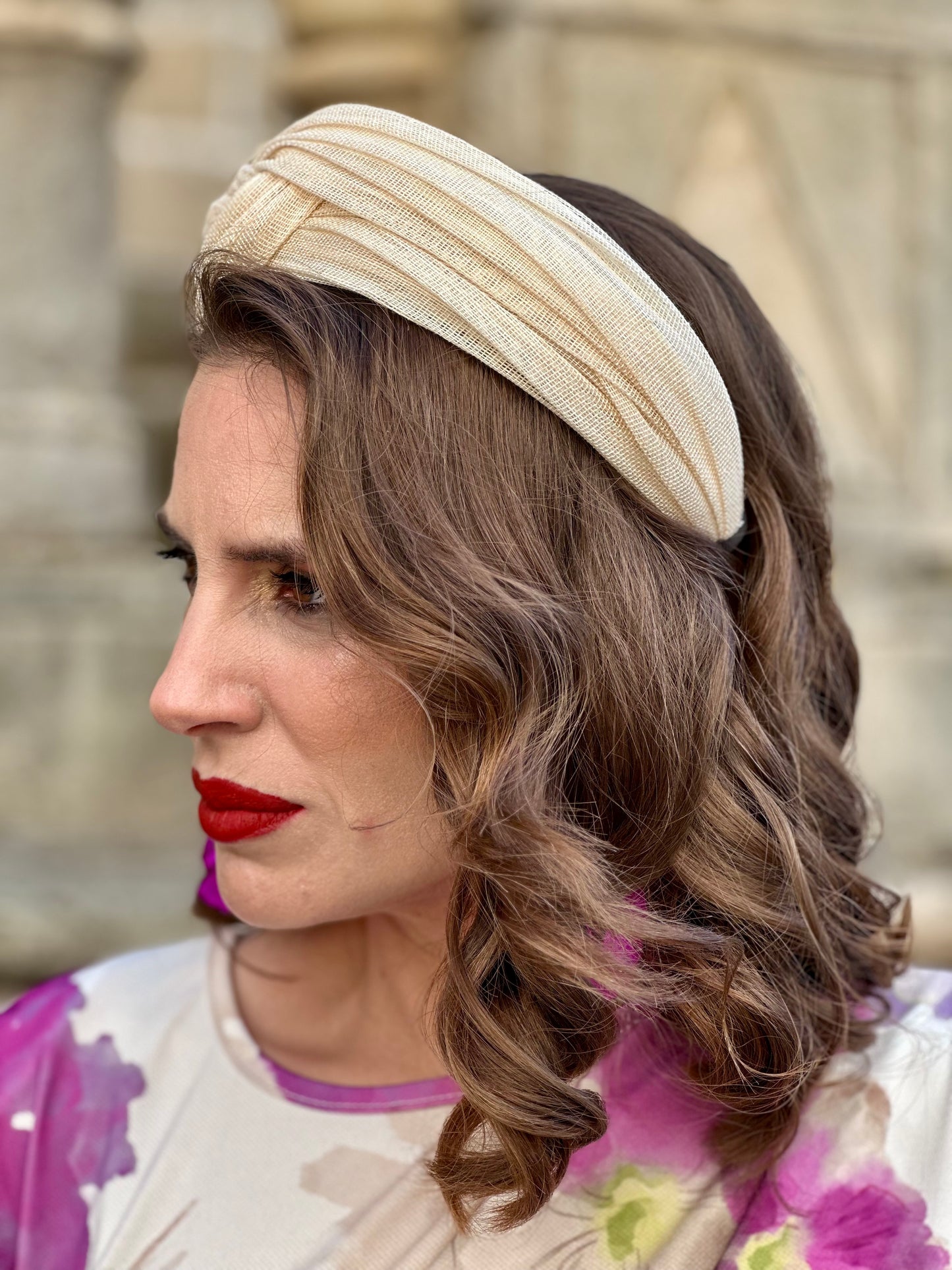 Diadema Trenzada Ébano Beige