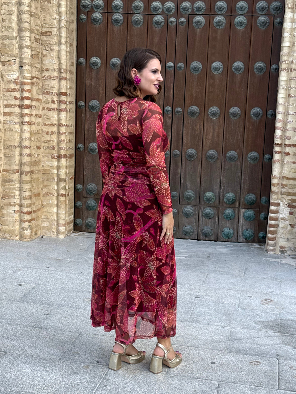 Vestido Violetta Burdeos