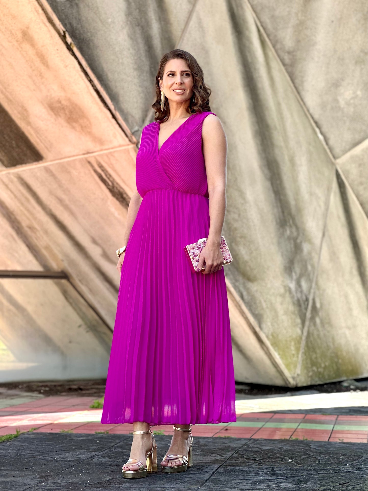 Vestido Sicilia Buganvilla