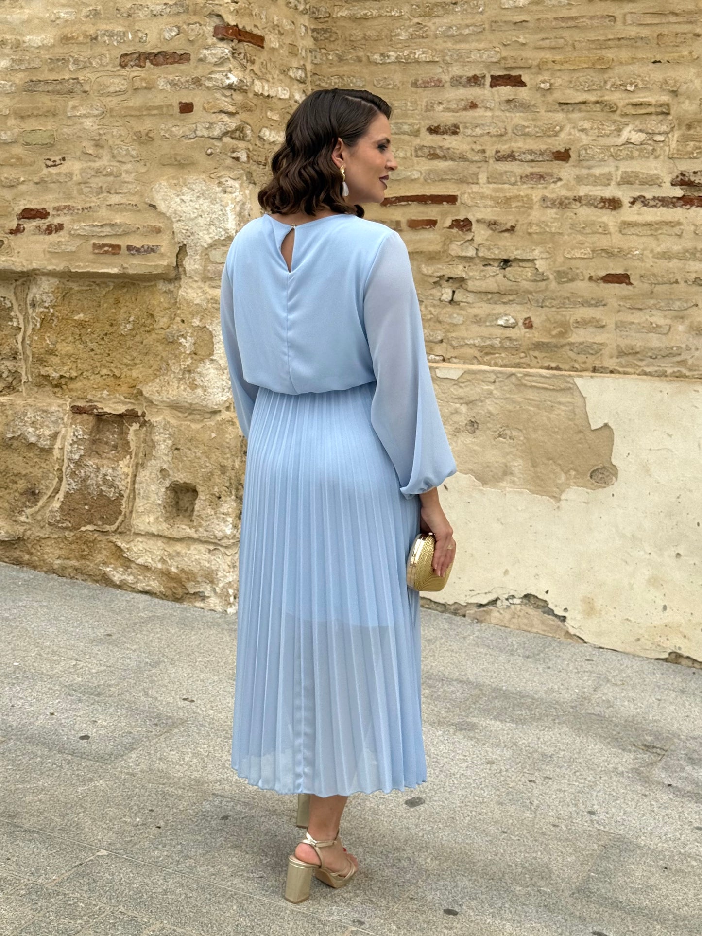 Vestido Bruma celeste