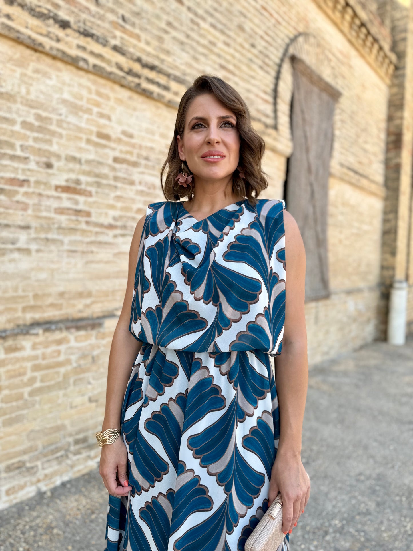 Vestido Oriana Petroleo