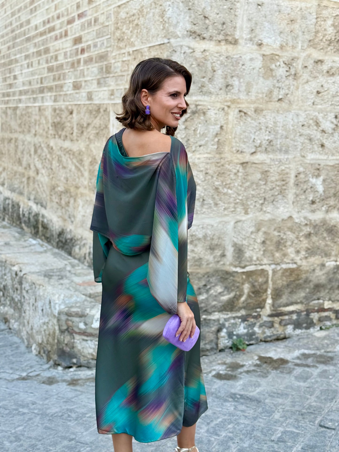 Vestido Acuarela Verde
