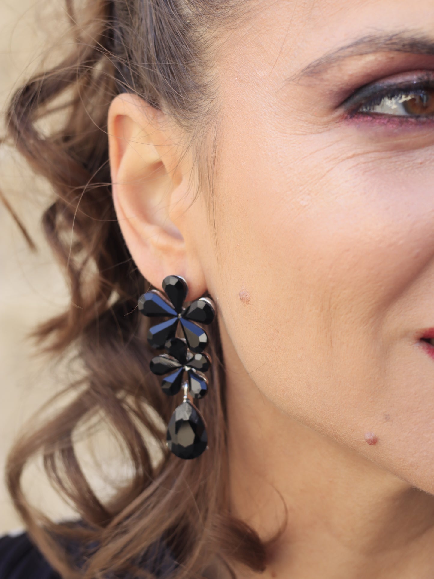 Pendientes Mila Negro