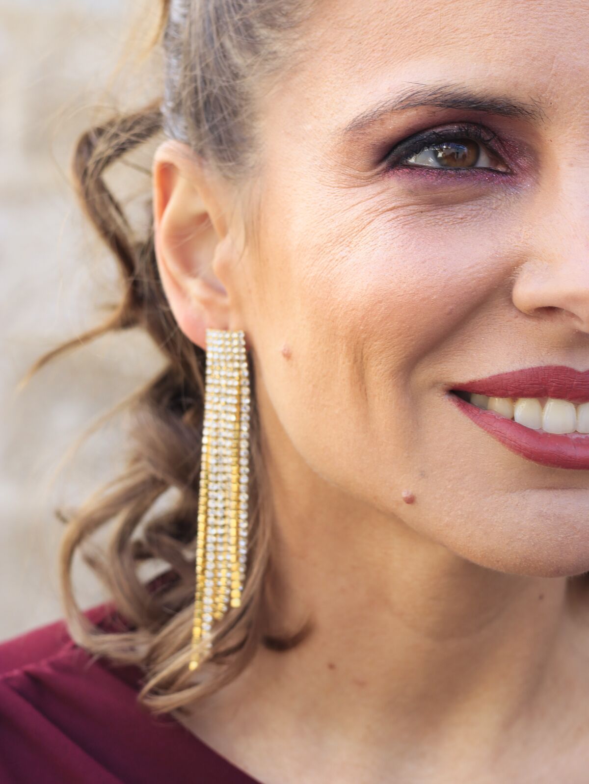 Pendientes Geométricos Dorado