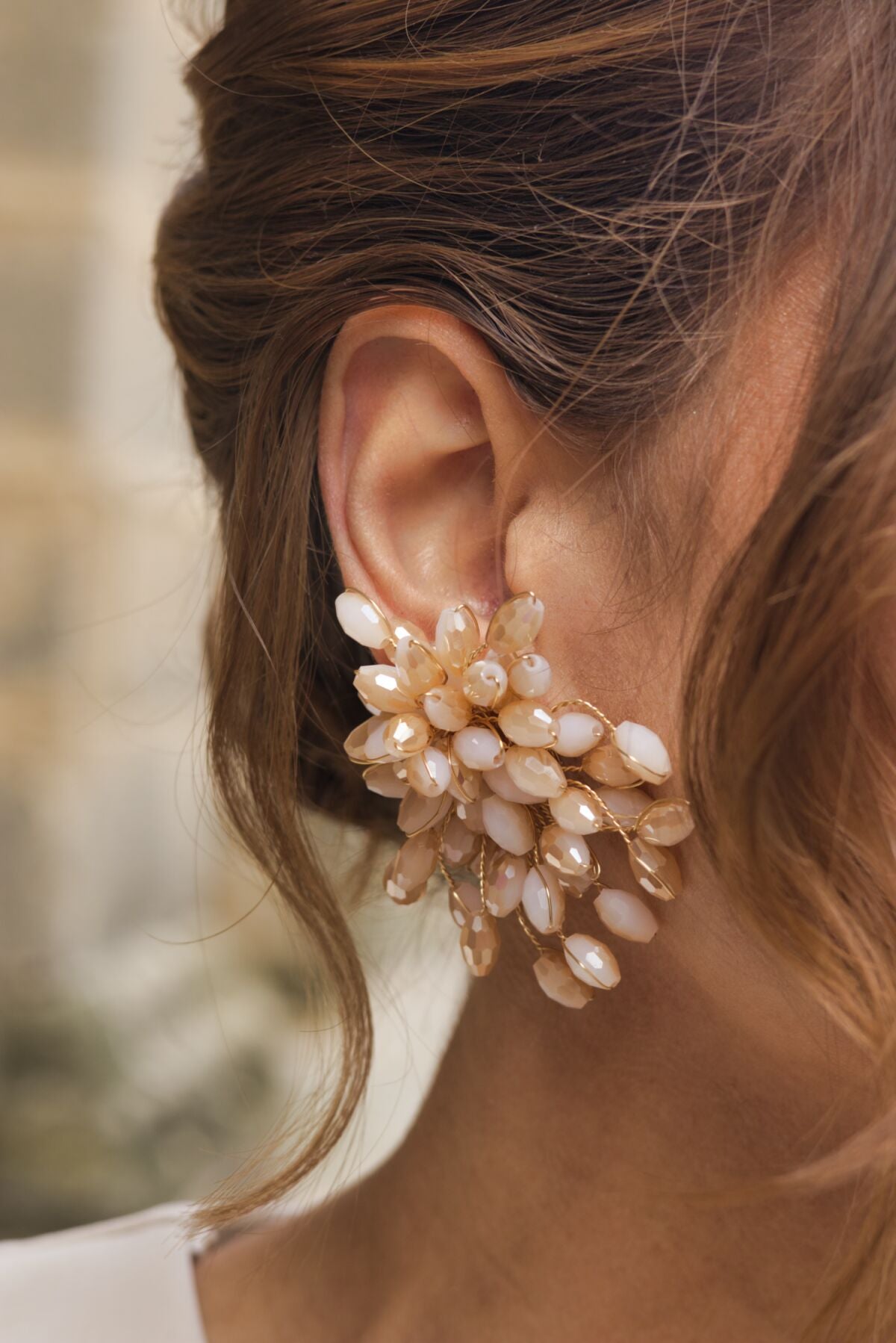 Pendientes Loreto Marfil