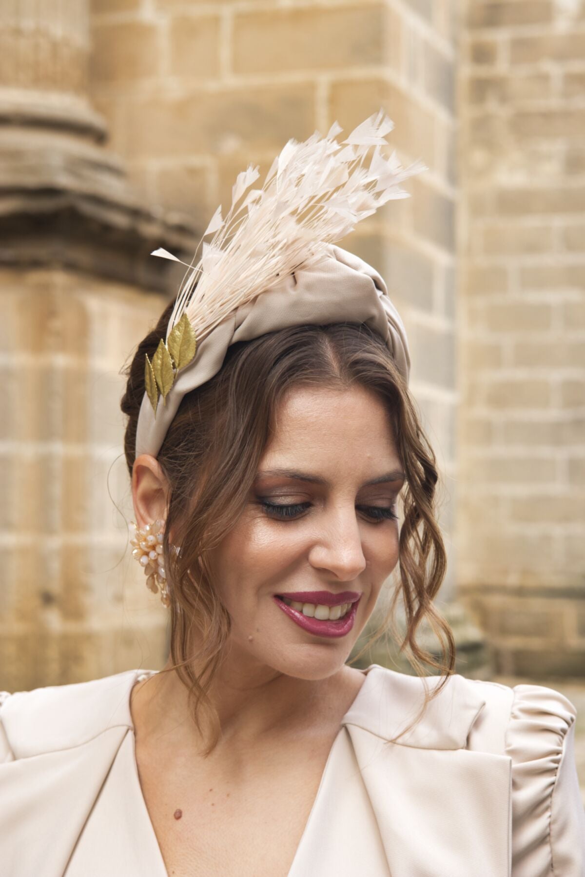 Diadema Zafiro Beige