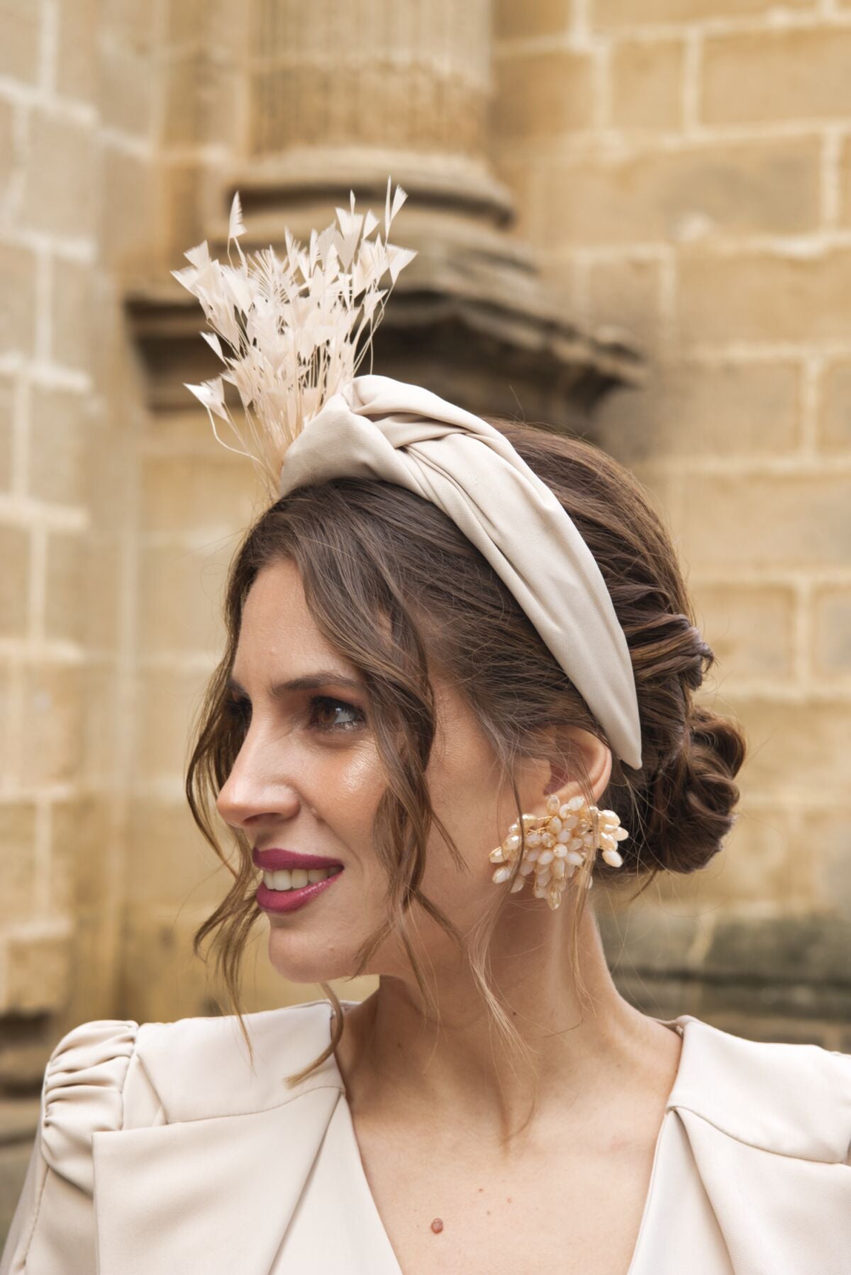 Diadema Zafiro Beige