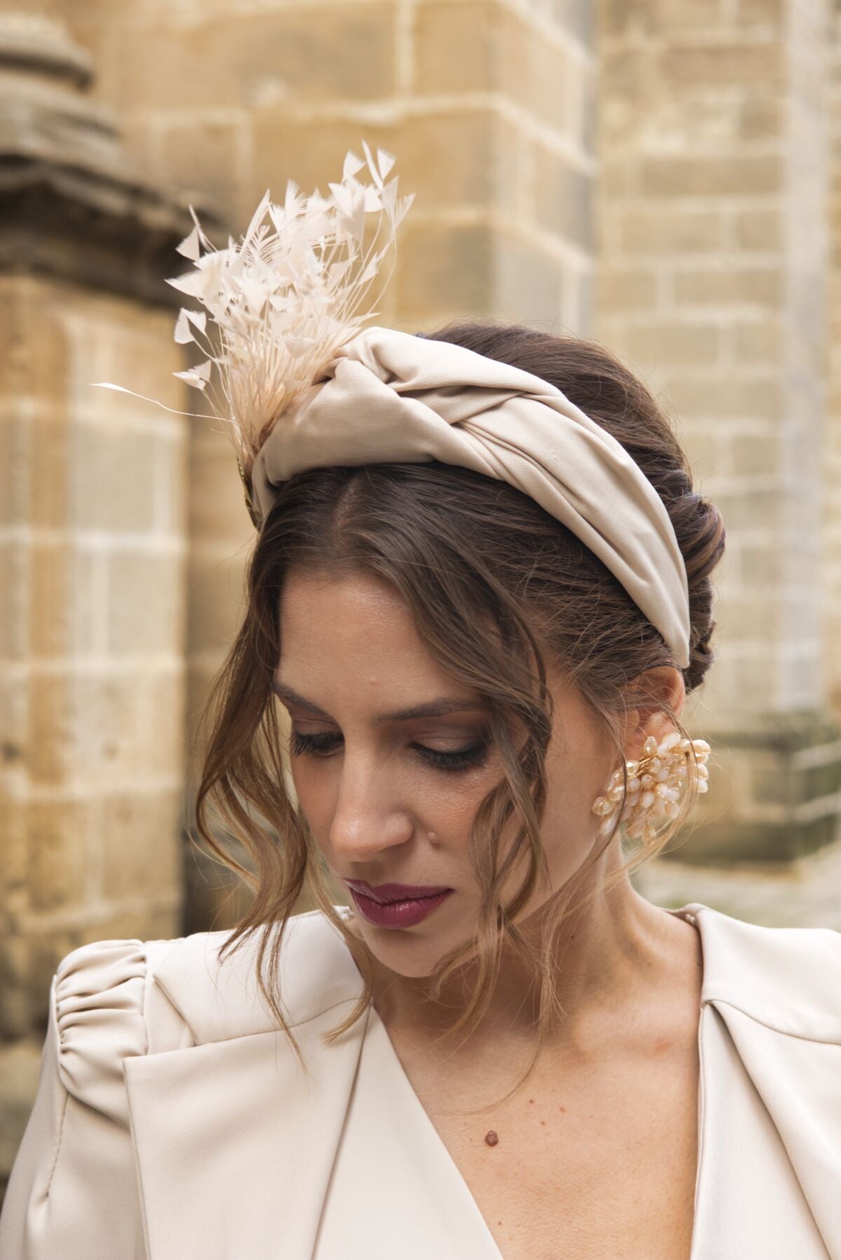 Diadema Zafiro Beige