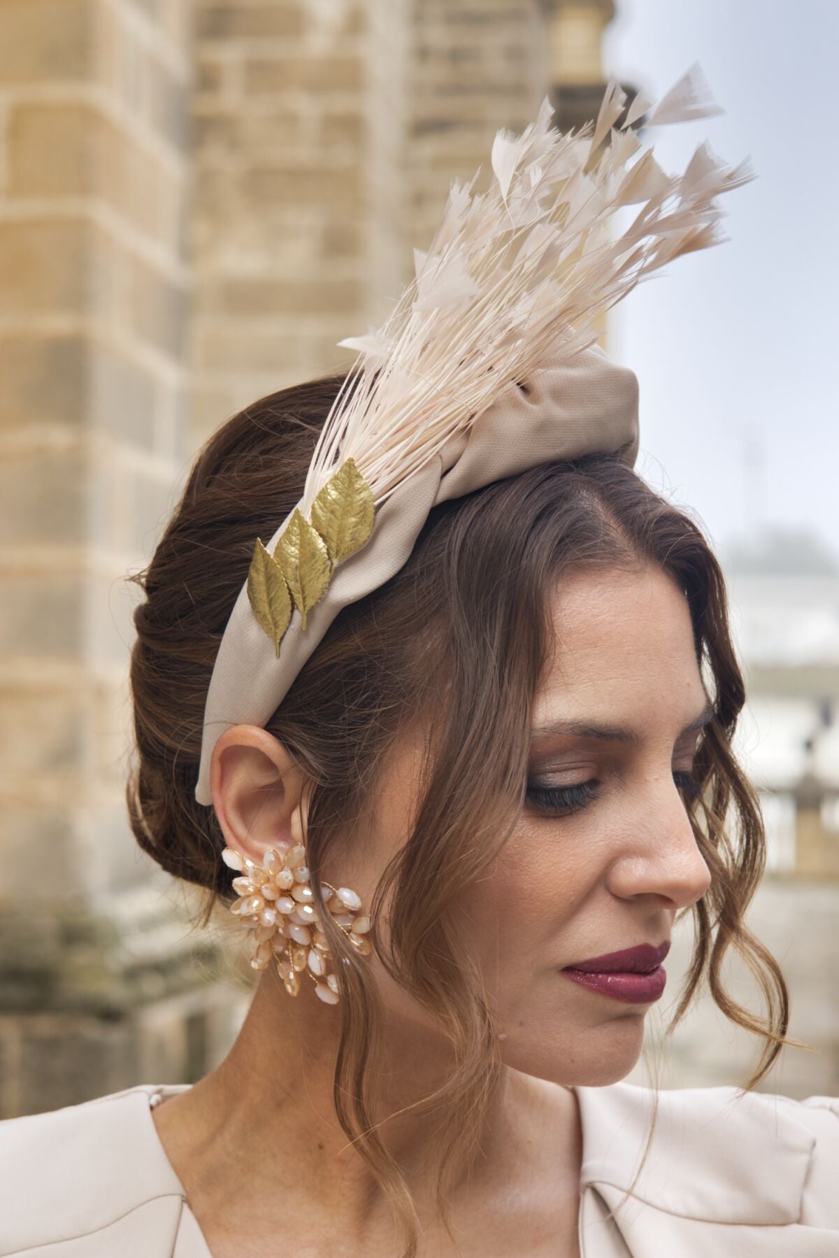 Diadema Zafiro Beige