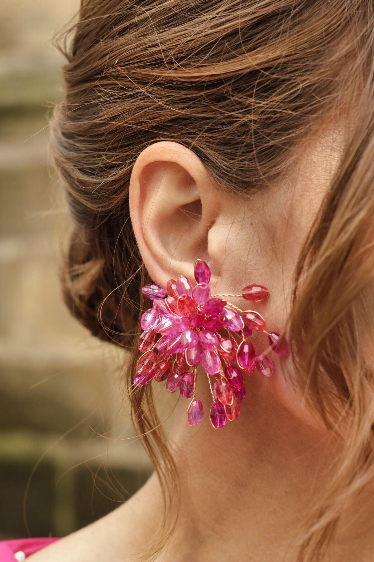 Pendientes Loreto Buganvilla