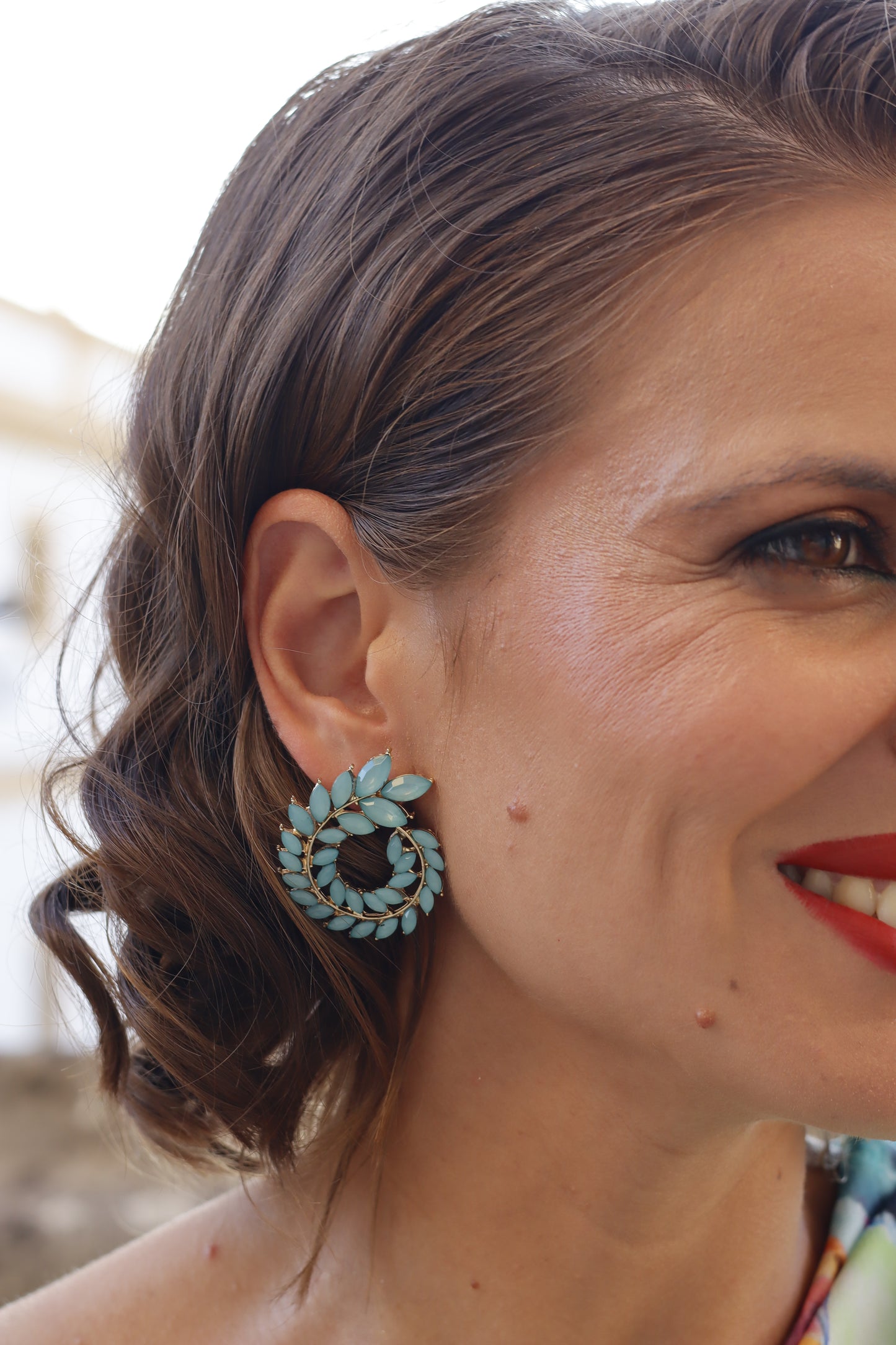 Pendientes Abdel Verde Mar