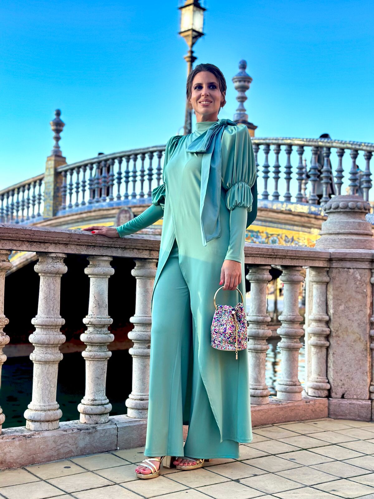 Conjunto Azahar Verde Mar