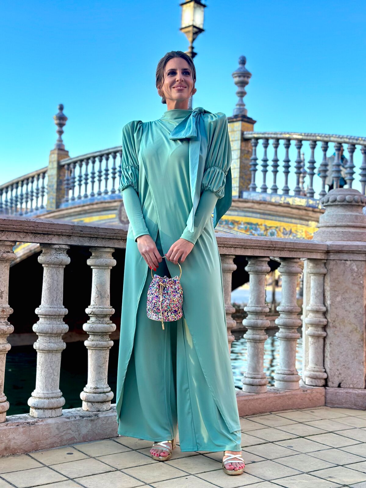 Conjunto Azahar Verde Mar