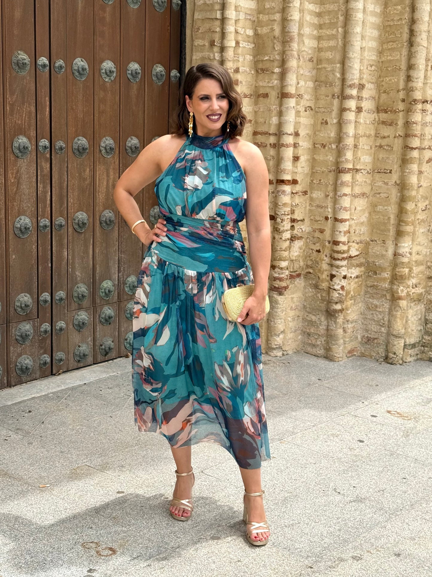 Vestido Davinia Turquesa