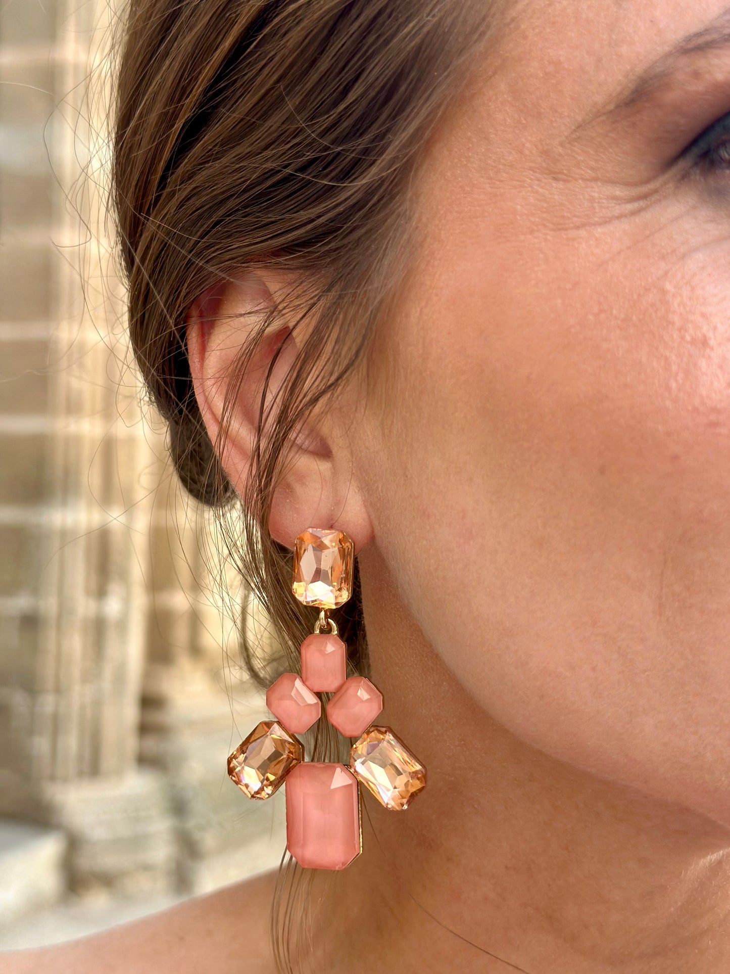 Pendientes Zuheros Rosa