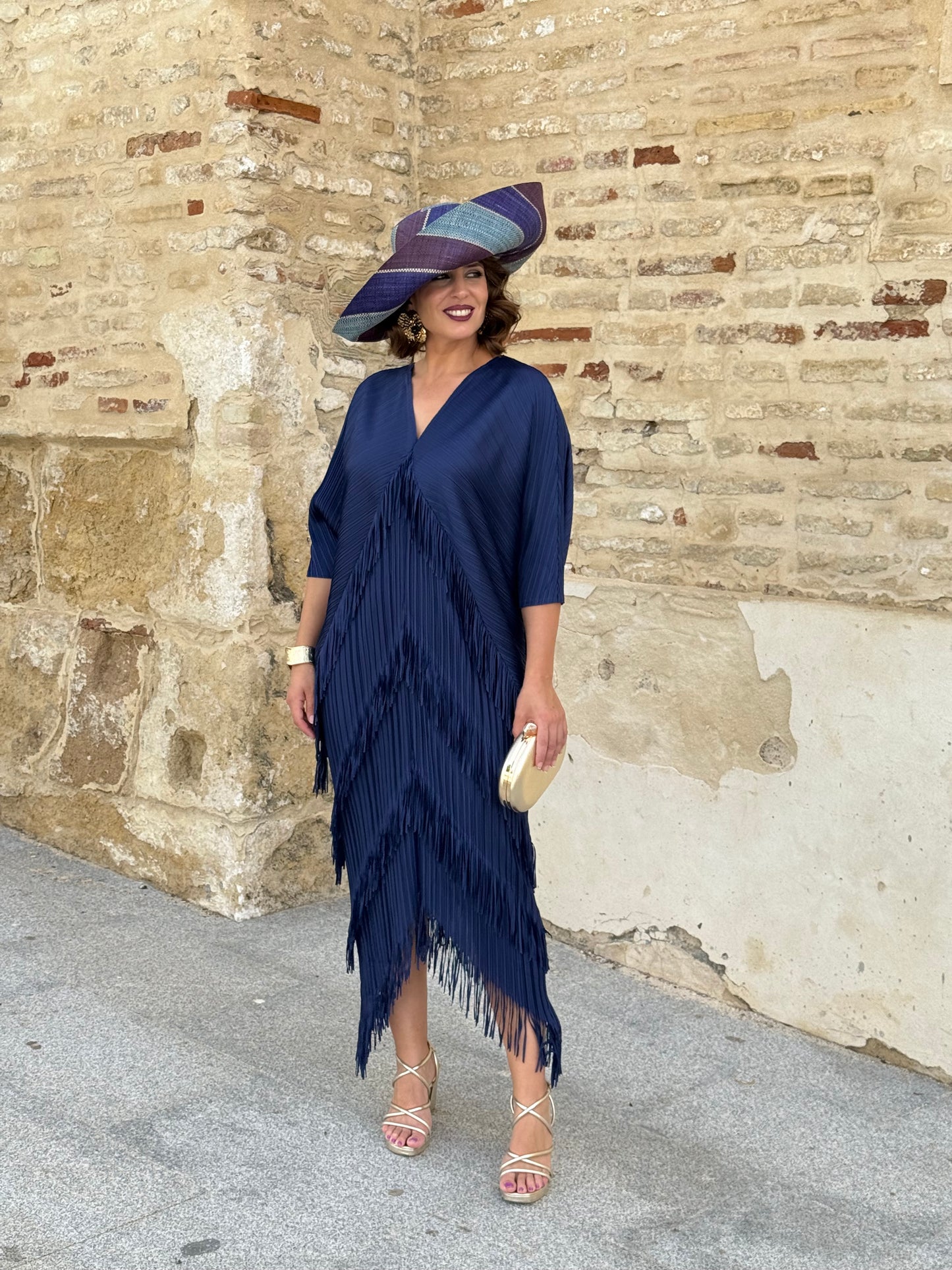 Vestido Adela Azul Marino