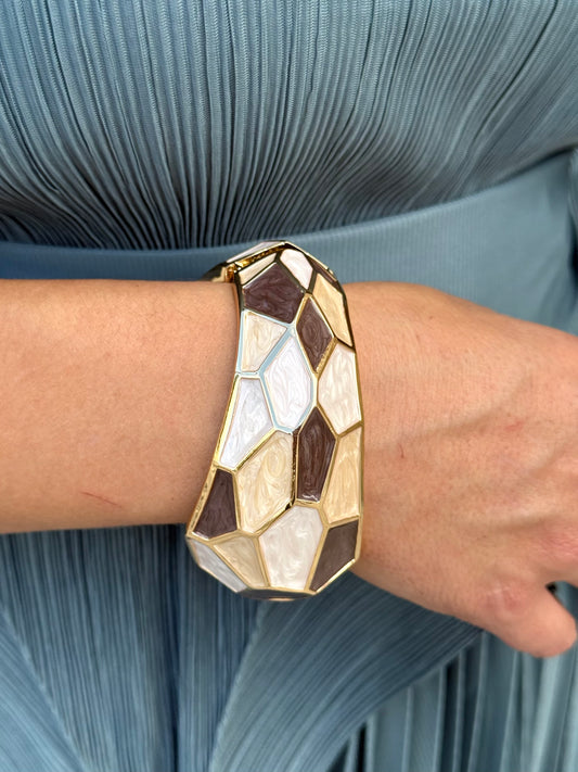 Pulsera Santiago Beige/Marrón