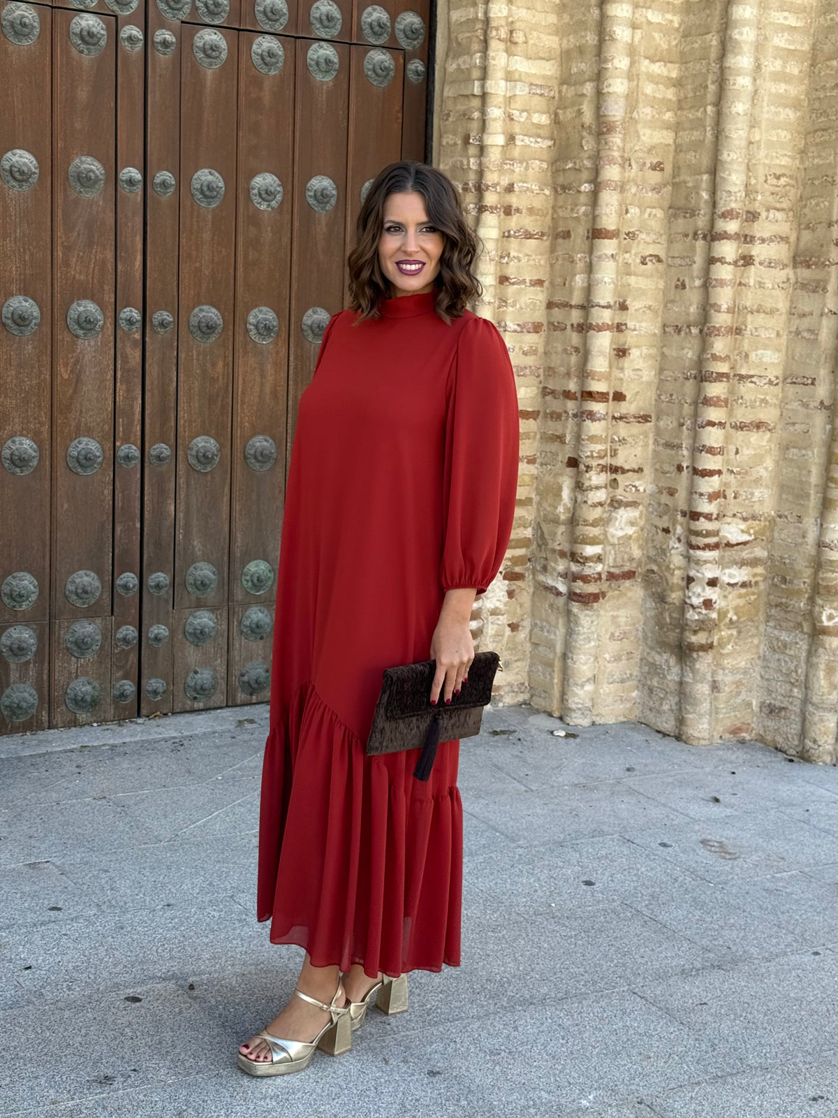 Vestido Amalia Teja