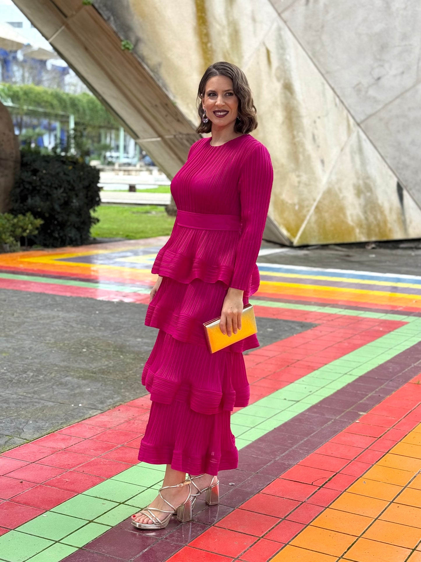Vestido Lucrecia Fucsia