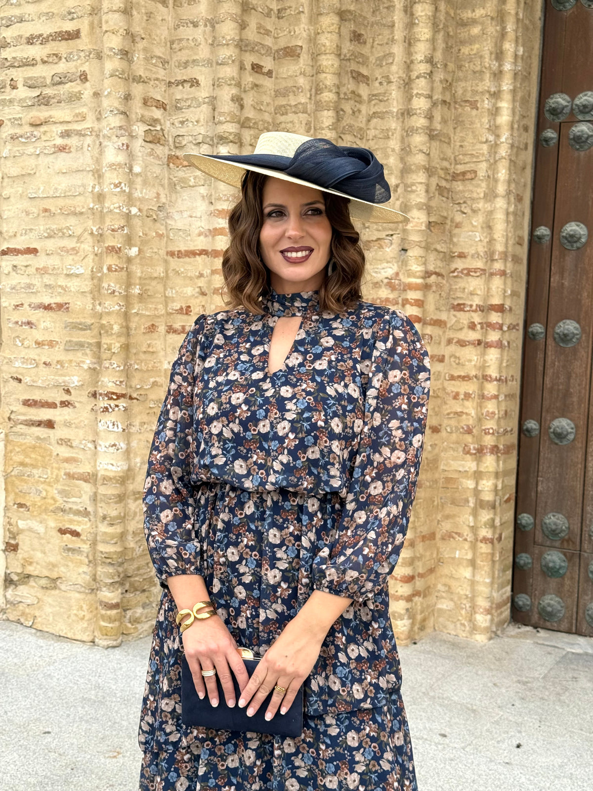 Vestido Nicoletta Azul Marino