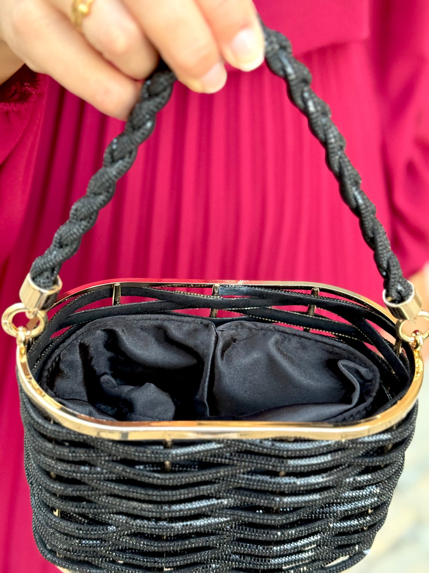 Bolso Cesta Negra