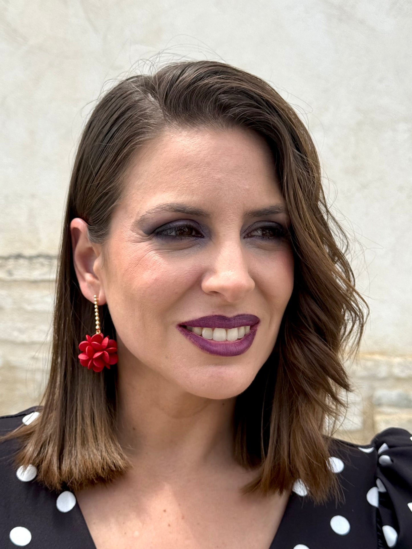 Pendientes Granada Rojo