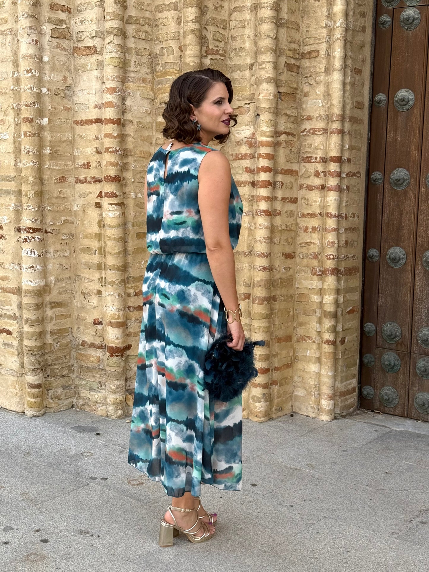 Vestido Miri Petróleo