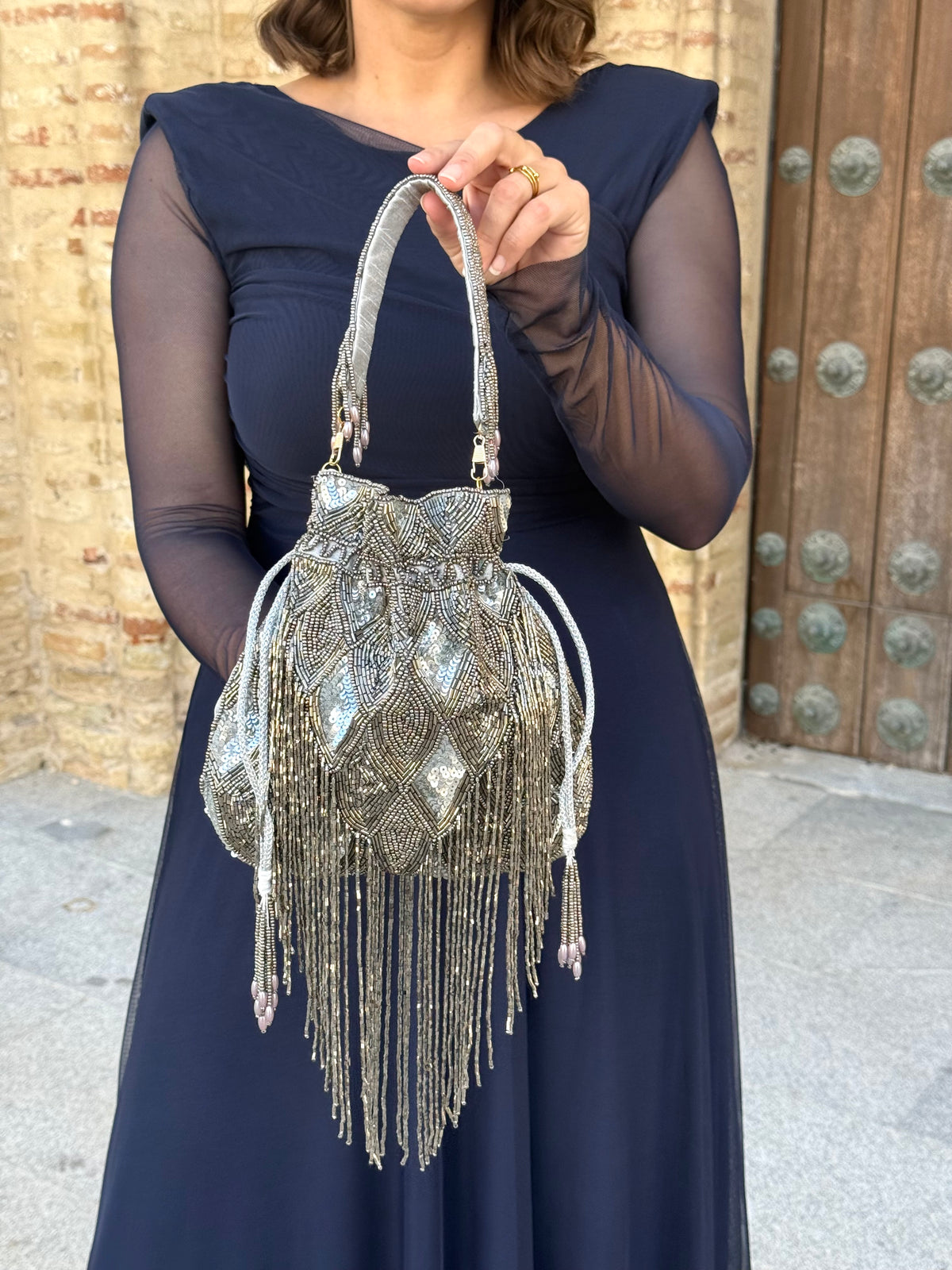 Limosnera Glam Plata