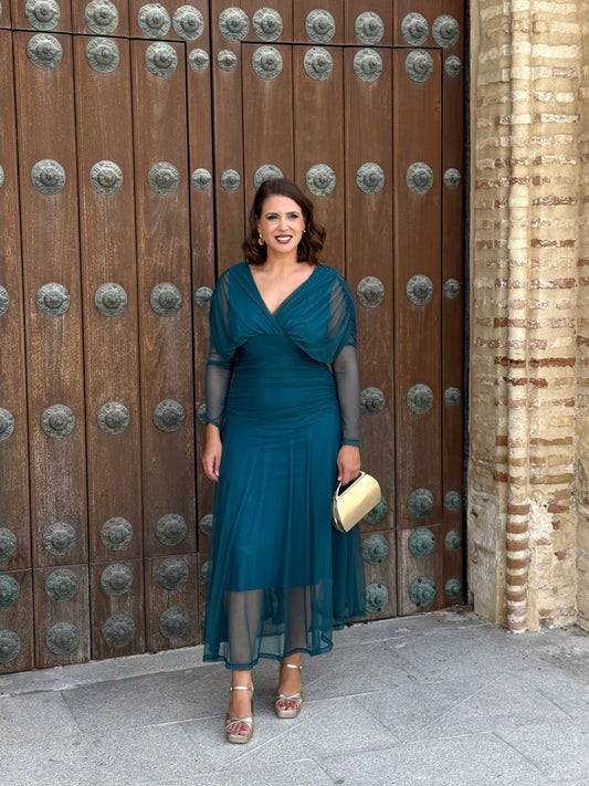 Vestido Graciela Turquesa