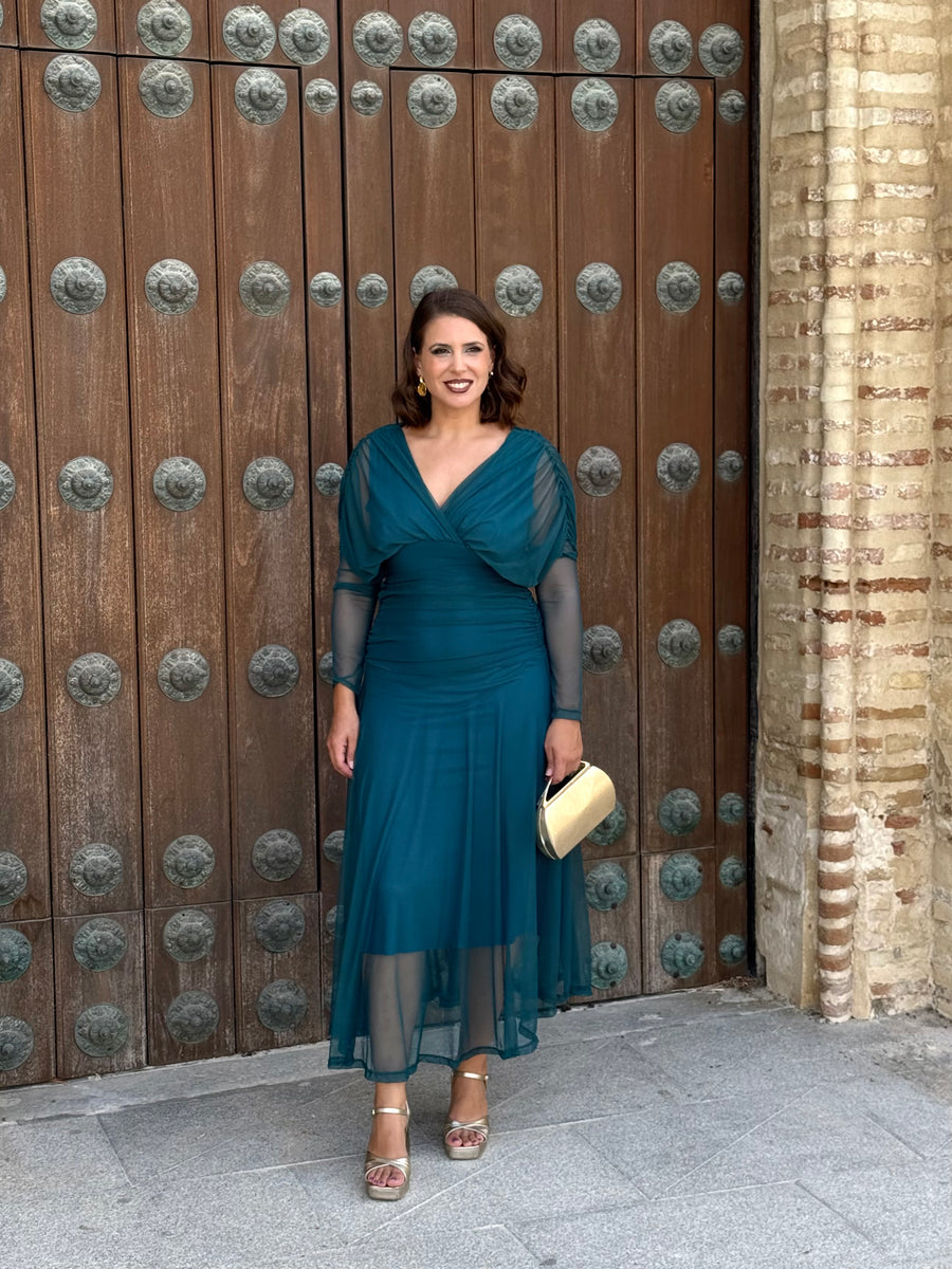 Vestido Graciela Turquesa