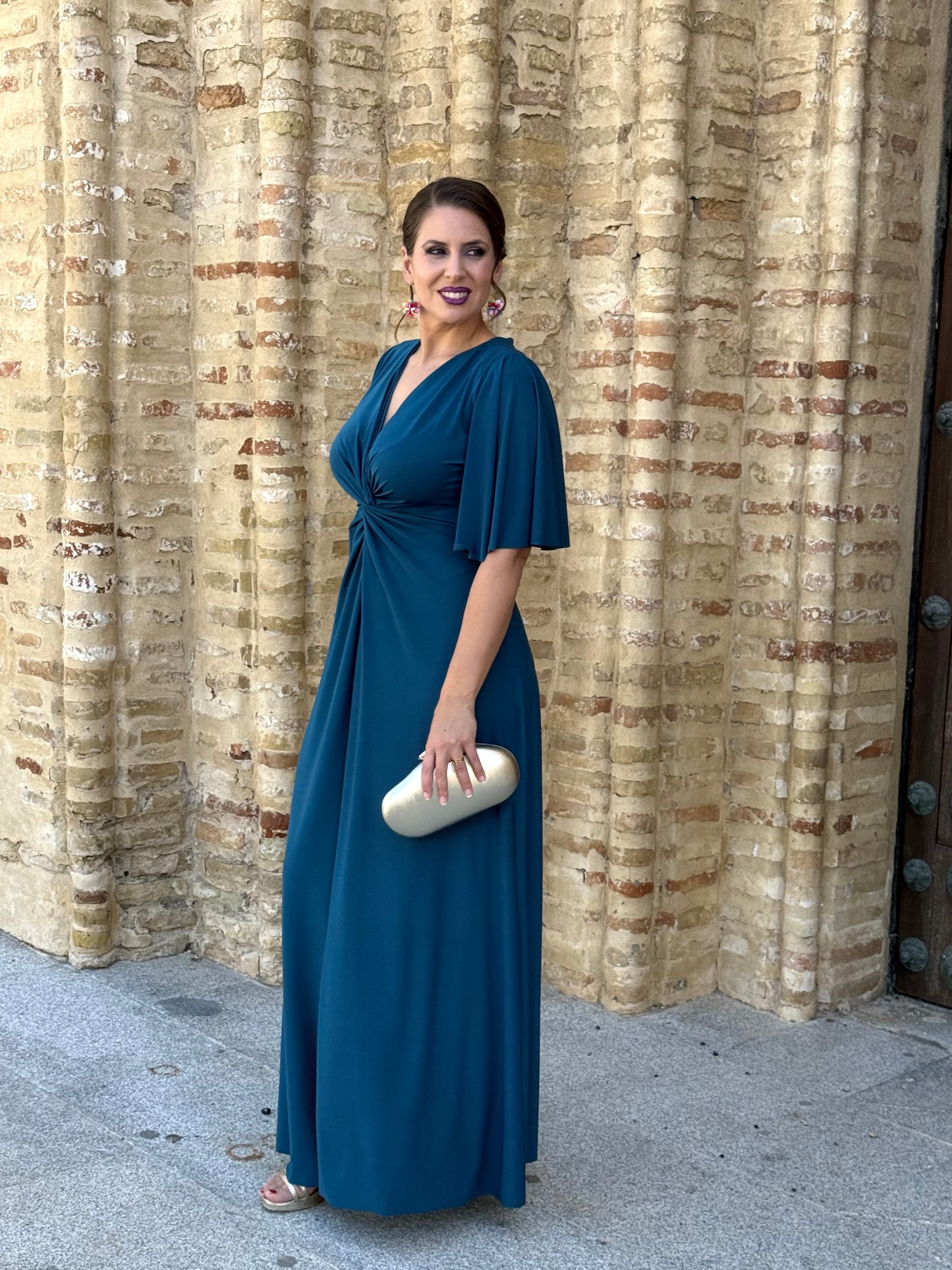 Vestido Zafira Petróleo