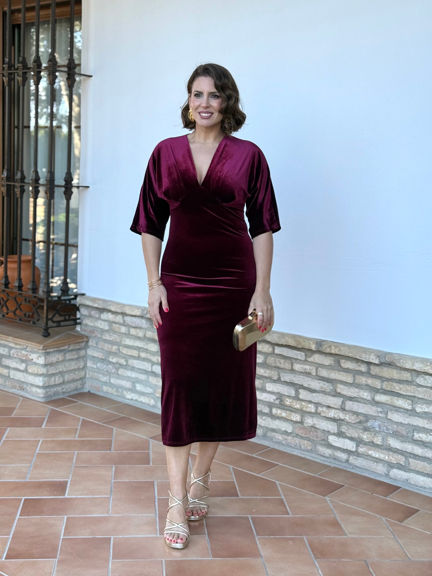 Vestido Marina Burdeos