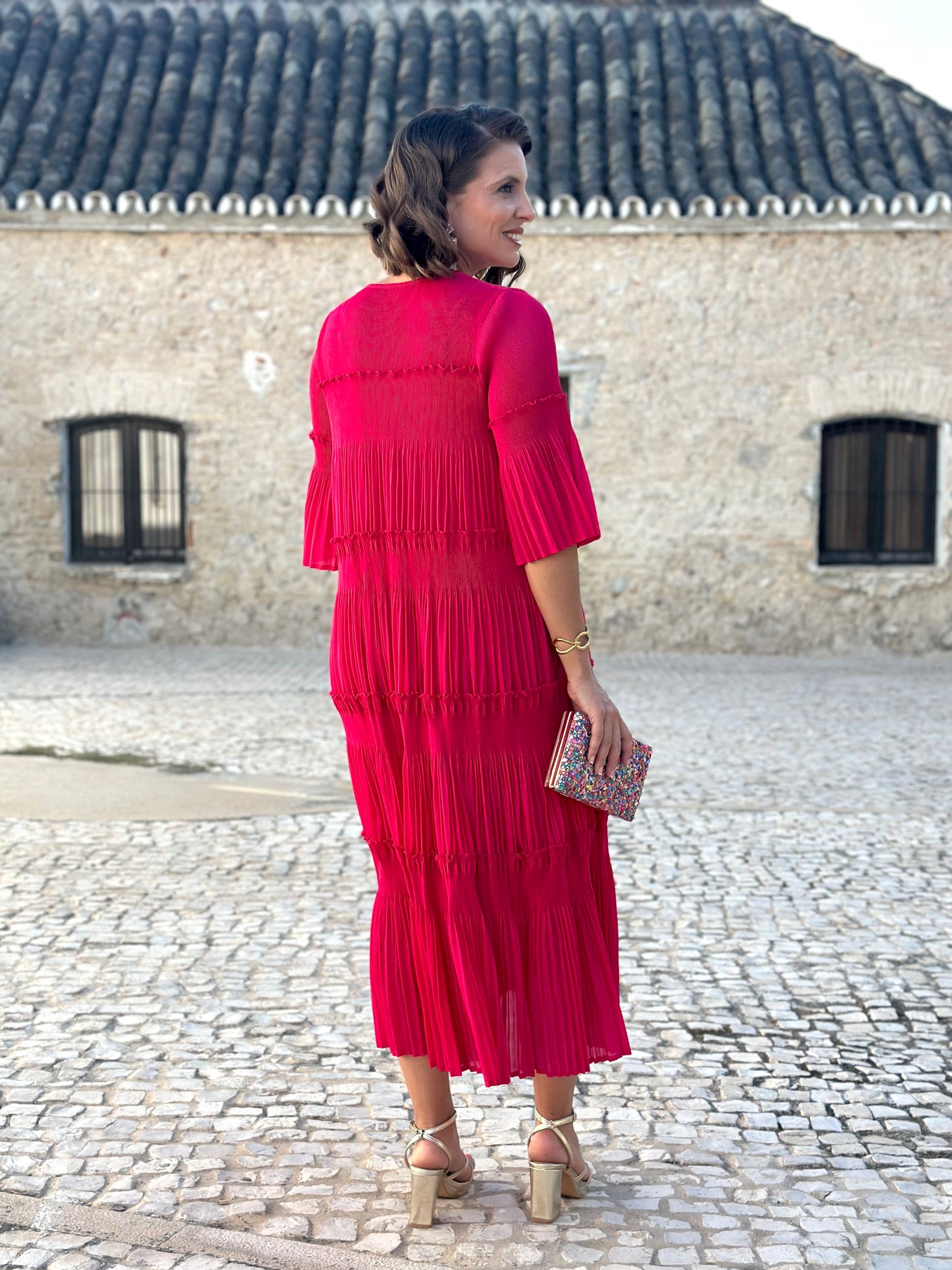 Vestido Jimena Fucsia