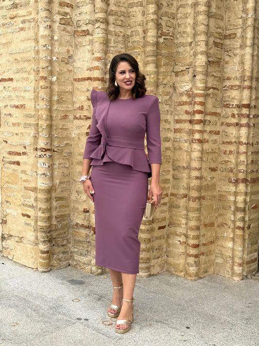 Vestido Siena Malva Empolvado