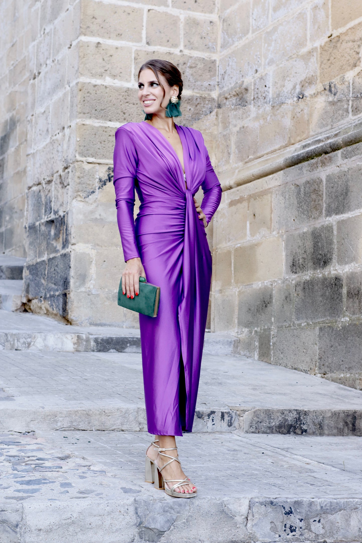 Vestido Galena Morado