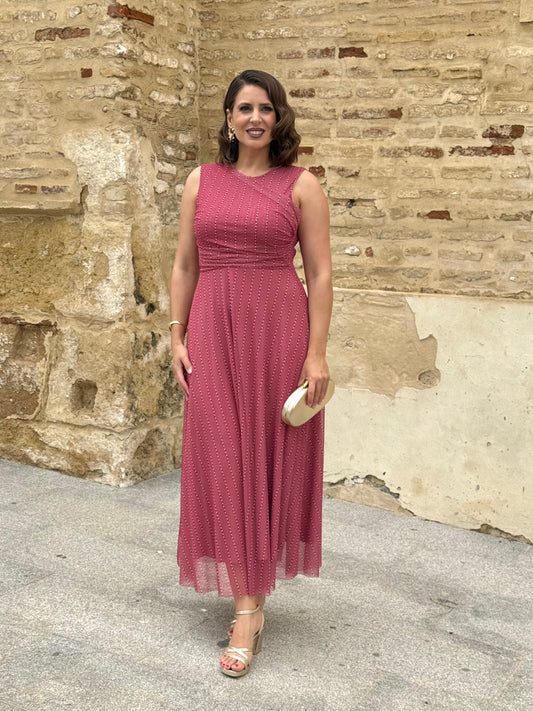 Vestido Dulcinea Estampado Coral