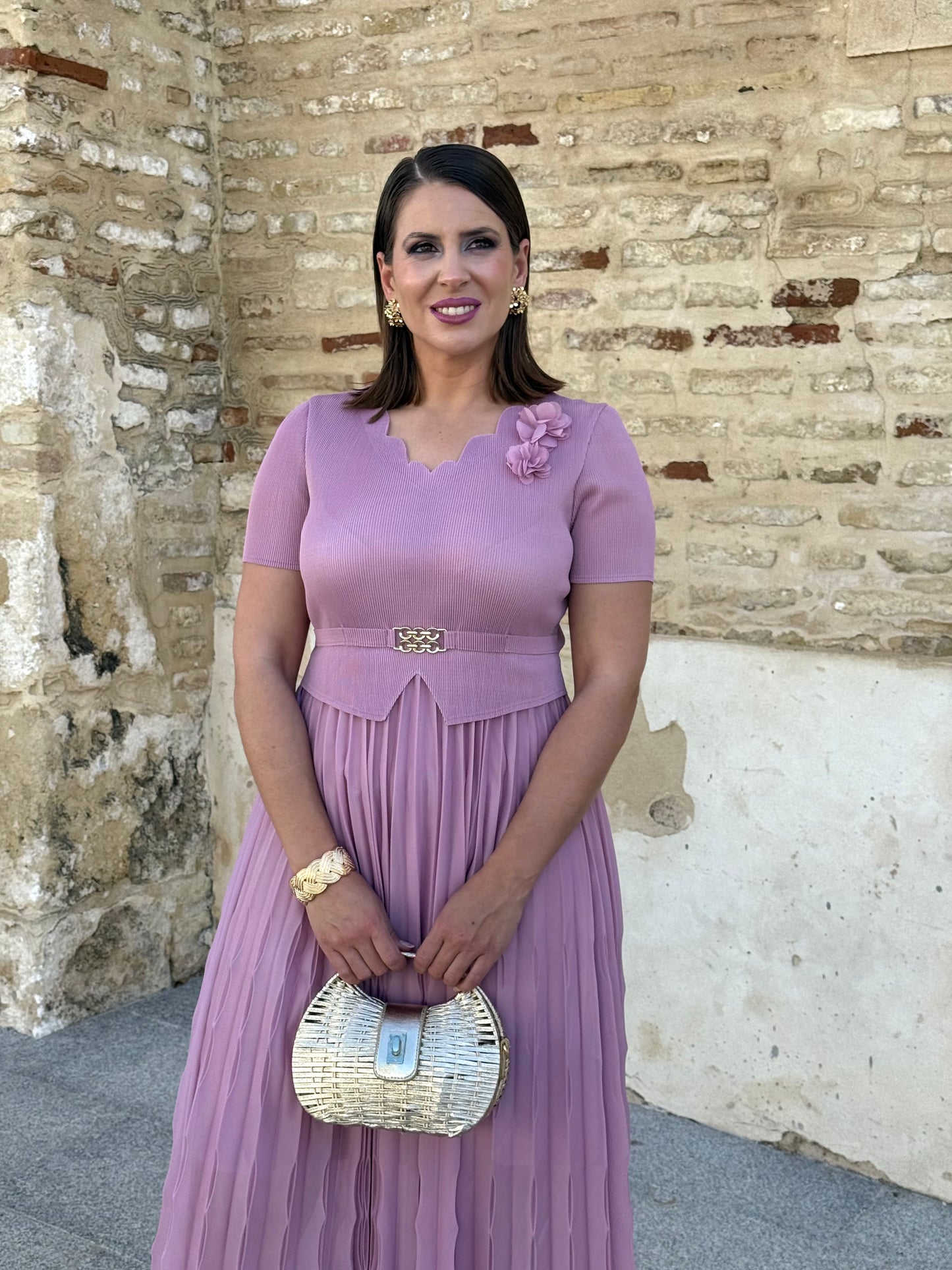 Vestido Elisa Rosa