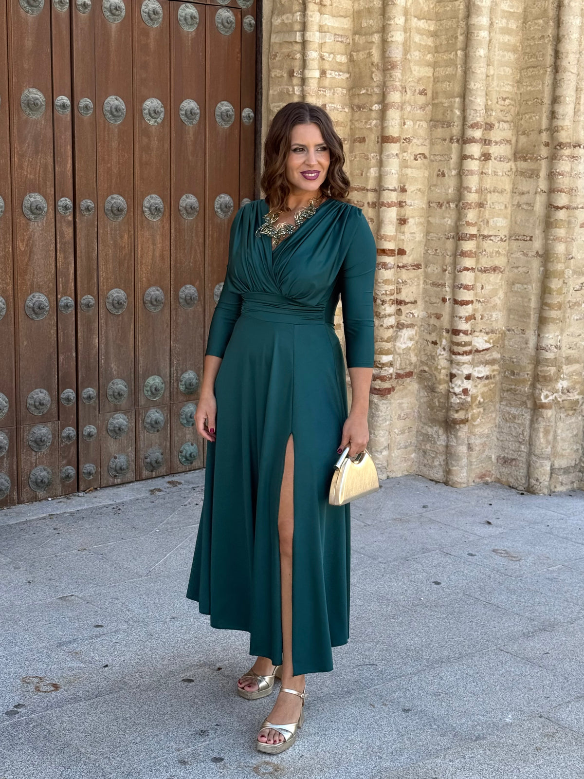 Vestido Ágata Petróleo