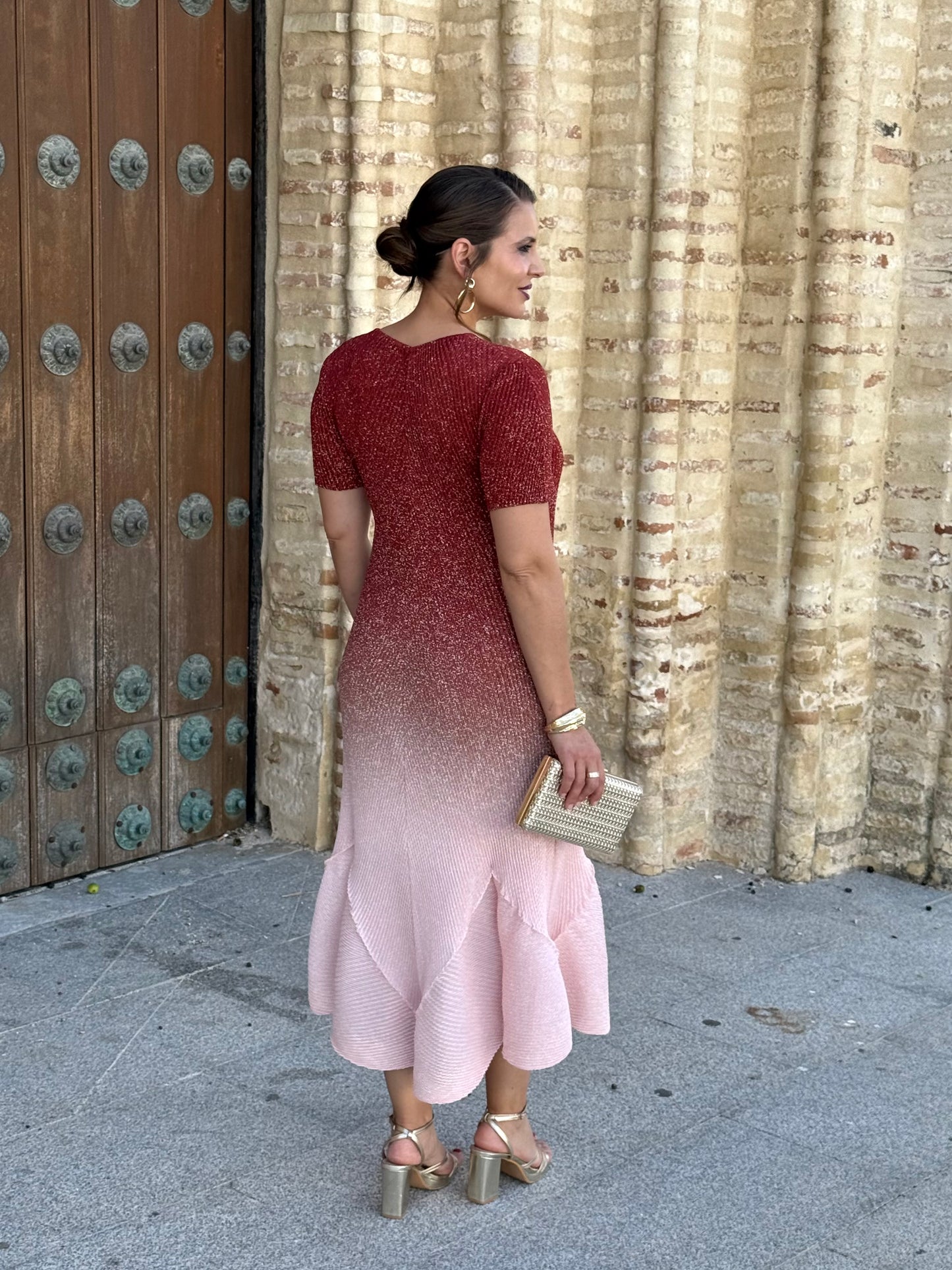 Vestido Velaria Granate