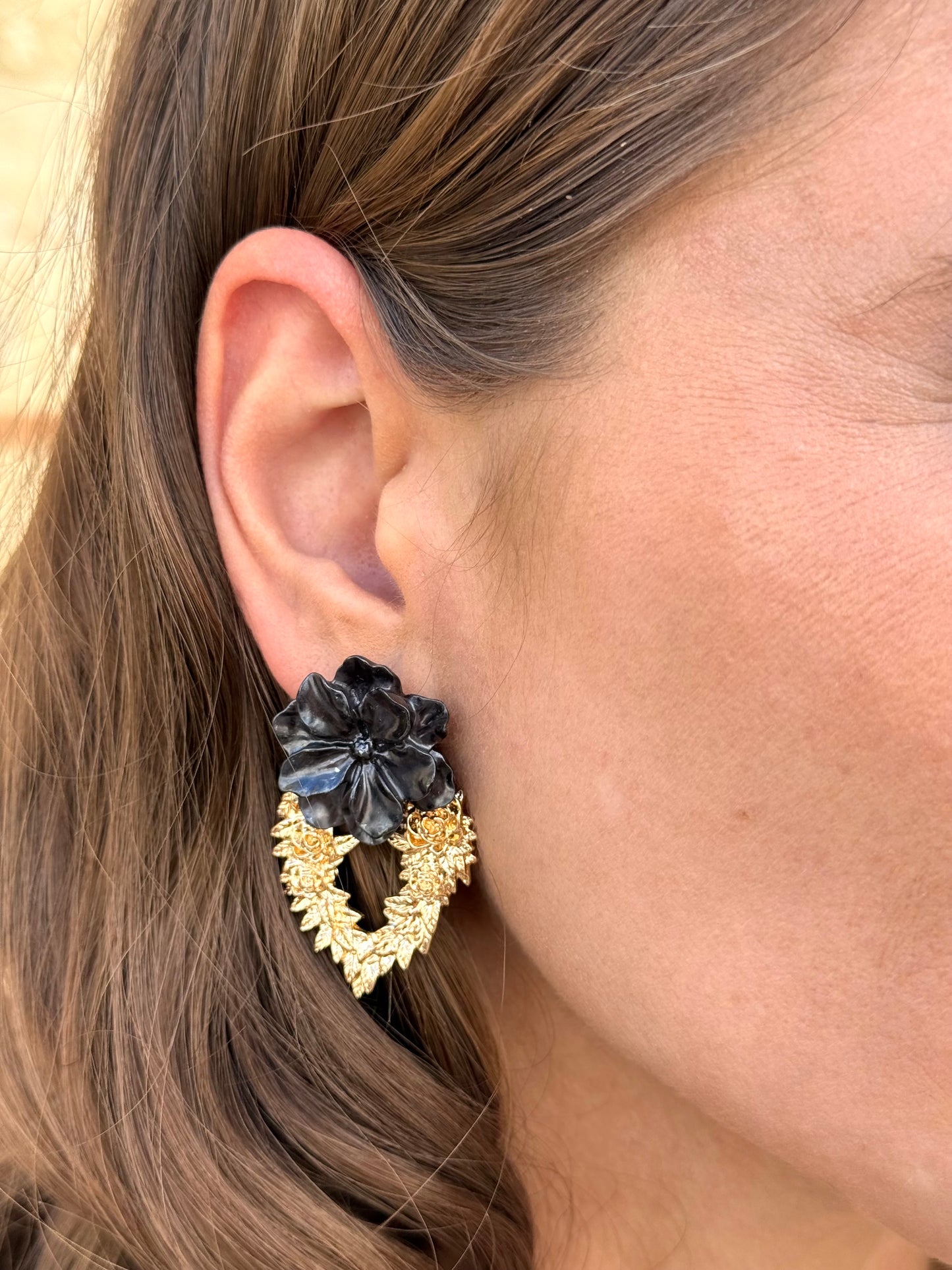 Pendientes Bulgaria Negro