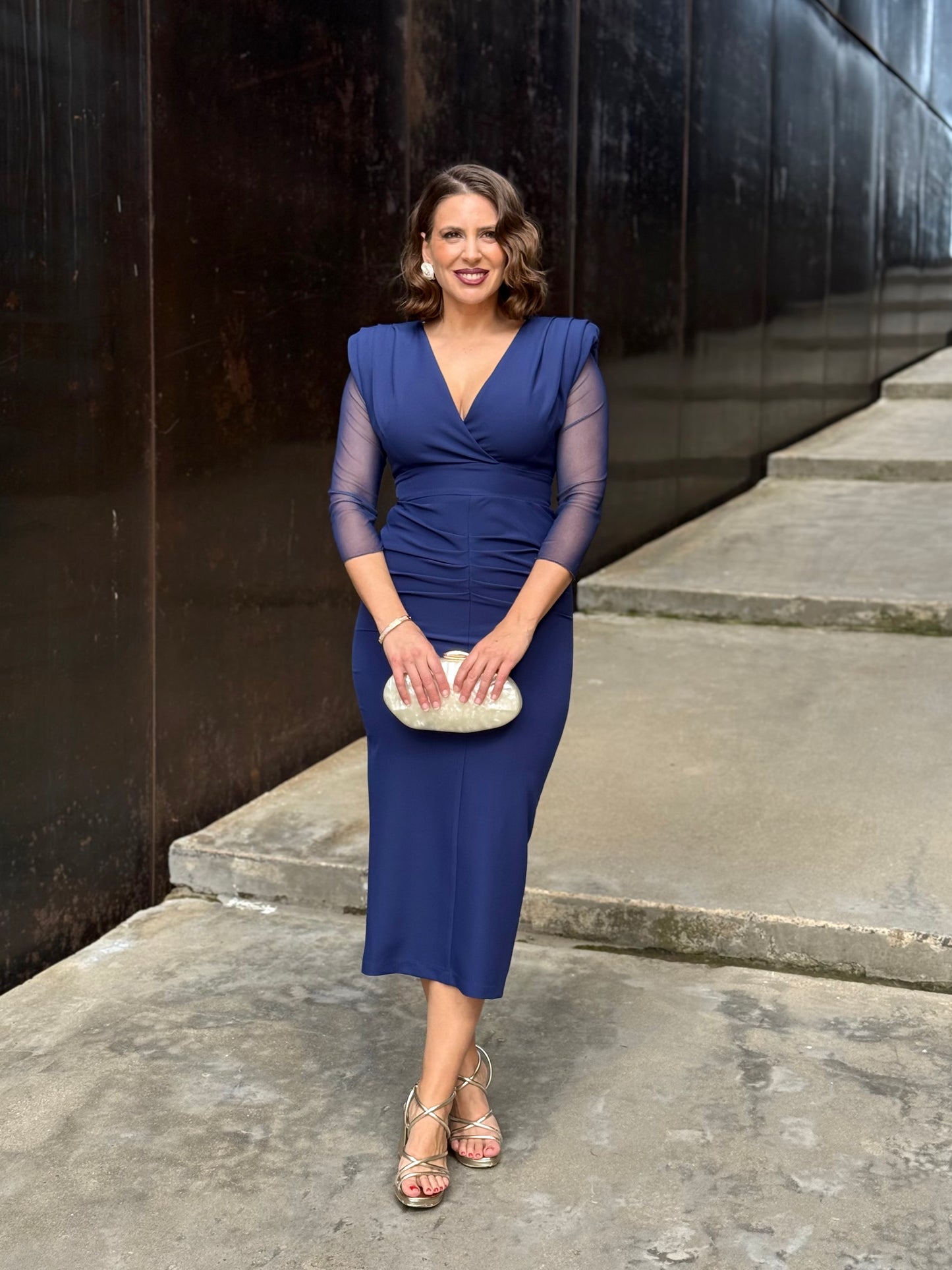 Vestido Belinda Azul Marino