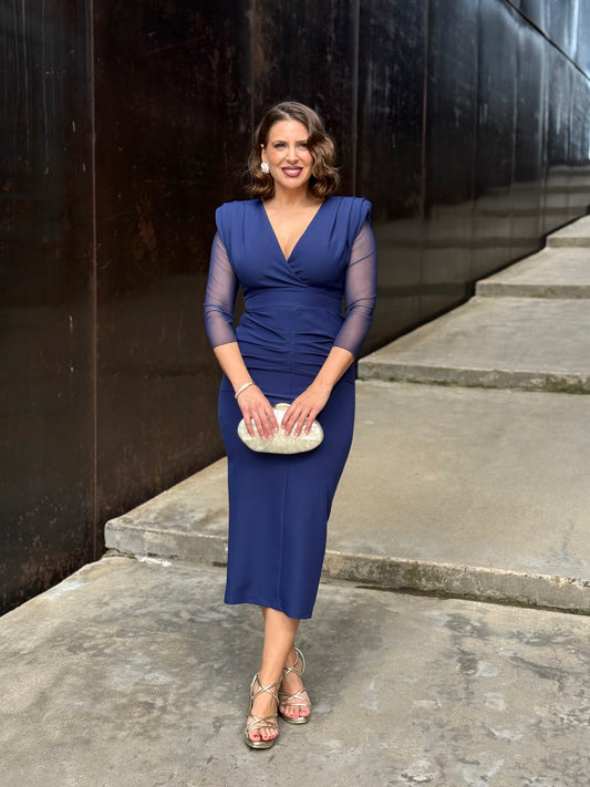 Vestido Belinda Azul Marino